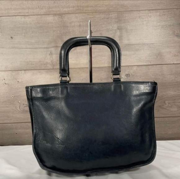 Pre-Creed Vintage Coach Watermelon Tote №9440 in Navy - Picture 2 of 11